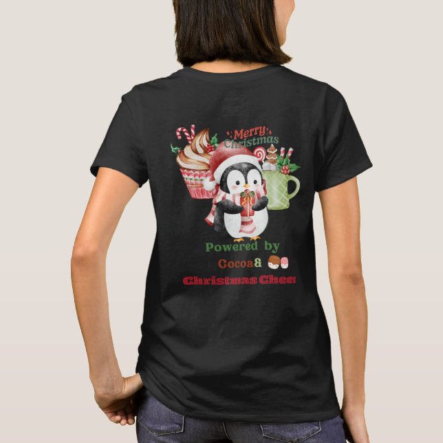 Cute Christmas Penguin T-Shirt – Sweet Squad on Du (Verso)