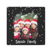 Cute Christmas Snow Family Photo