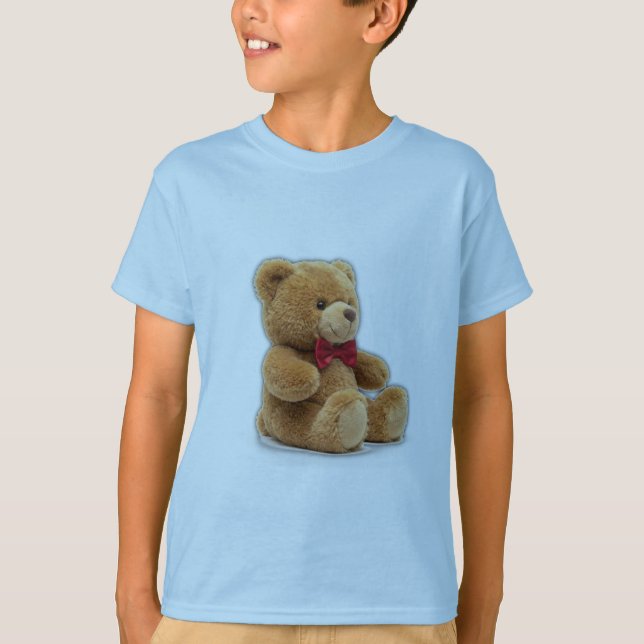 Cute Classic Teddy Bear Art Kids' T-Shirt (Frente)