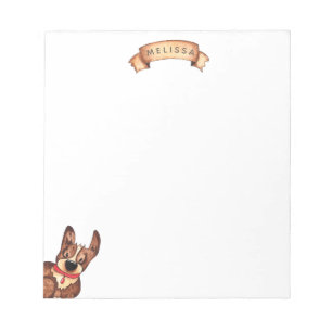 Cute Corgi   Bloco de notas personalizado