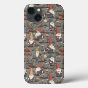 Cute Cottagecore Gnome iPhone / iPad case