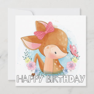 Cute Deer Explorando O Exterior