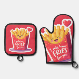 Cute Dia dos Namorados Batata Frita Trocadilho