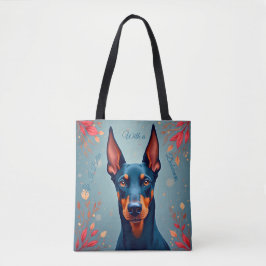 Cute Doberman Pinscher Tote Bag – Matching Pet Lov