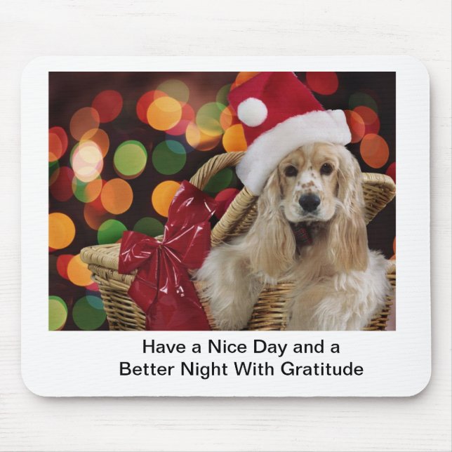 Cute Dog mousepad em português (Frente)