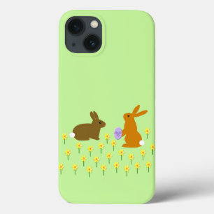 Cute Easter Bunnies e Daffodils Case-Mate iPhone