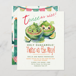 Cute Fiesta Avocado Guac TWINS Chá de fraldas ORÇA