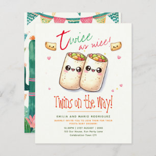 Cute Fiesta TWINS Chá de fraldas BURRITOS