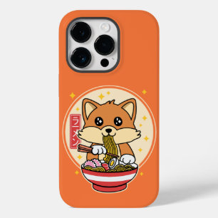 Cute Fox Eating Ramen Kawaii - Presente de Comida 