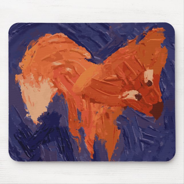 Cute Fox Mouse Pad (Frente)