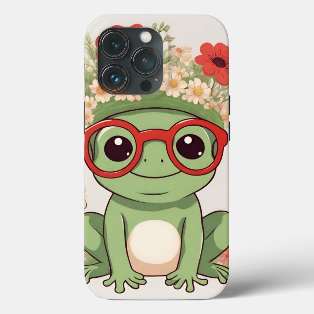 Cute Frog Flower Headband (Verso)