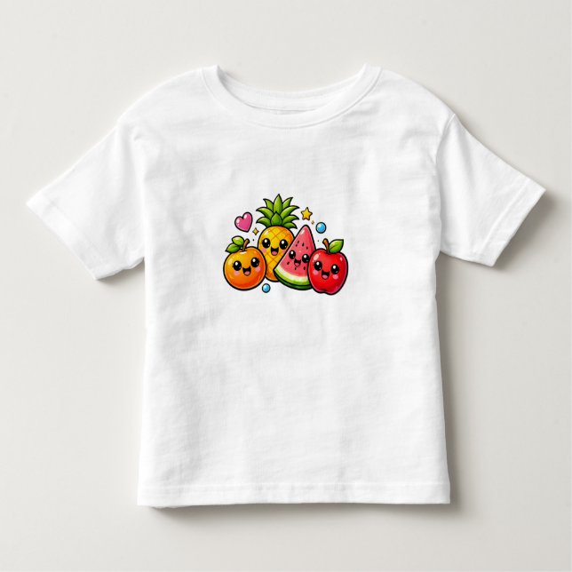 Cute Fruits Y2K Toddler T-Shirt (Frente)