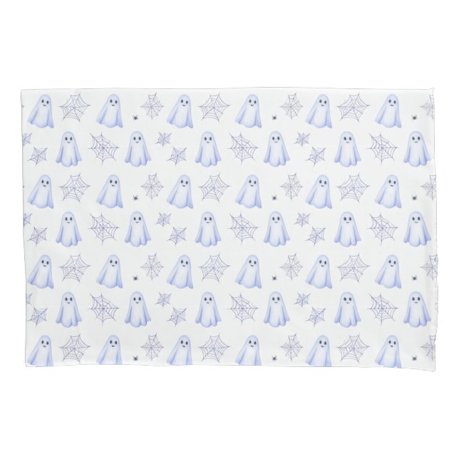 Cute Ghost and Spiderweb Halloween (Frente)