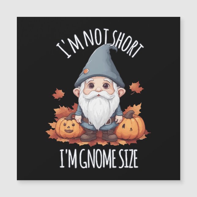 Cute Gnomo Whimsical no outono (Frente)