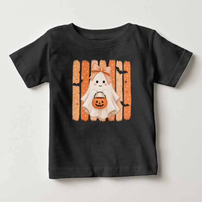 Cute Halloween Ghost Kids T-Shirt (Frente)