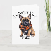 Cute I Chews You | Cartão de Boas Vindas Francês