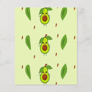 Cute kawaii avocado