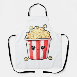 Cute Kawaii Popcorn Bucket Illustration