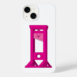 Cute Kawaii Rosa Guillotine White iPhone 14 Caso