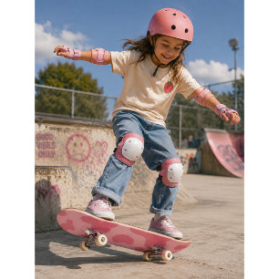 Cute Kawaii Strawberry Cow Patterno de skate