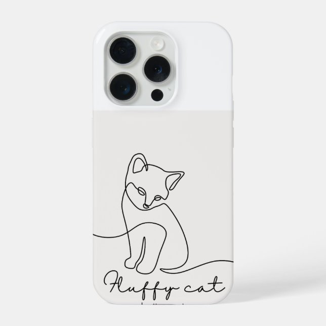 cute kitten phone cover (Verso)