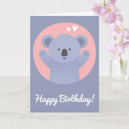Cute Koala Bear - Cartão de Aniversário de criança