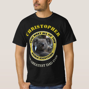 Cute koala "play on word" personalizado T-Shirt