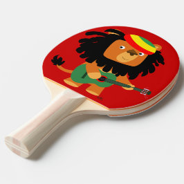Cute Leão de Sião Cartoon Raquete de Ping Pong