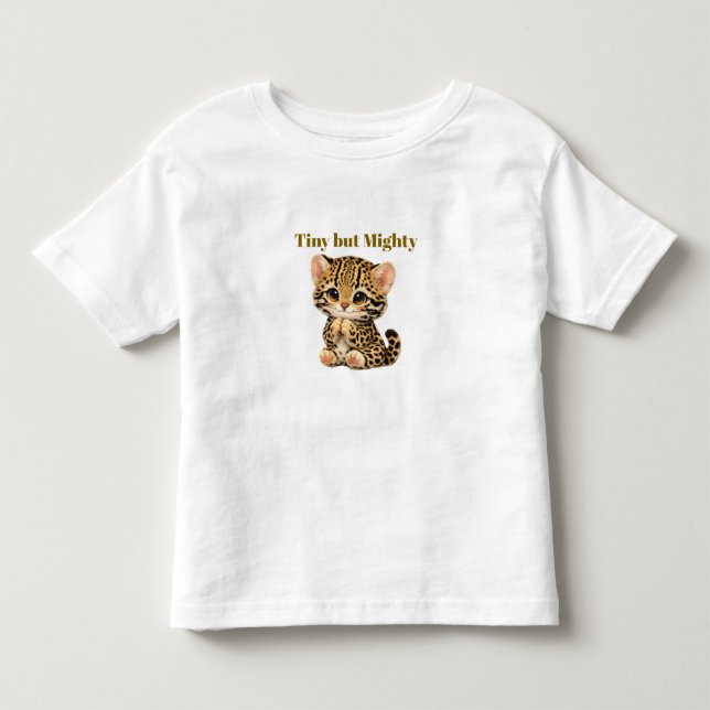 Cute Ocelot Toddler T-Shirt – Tiny kitten (Frente)