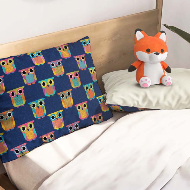 Cute Owl Pattern on Blue (Criador carregado)