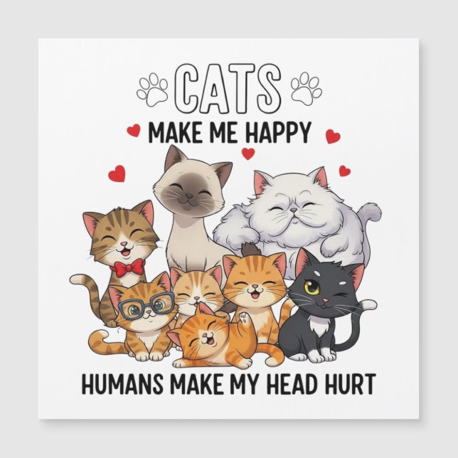 Cute Pack of Happy Cats (Frente)