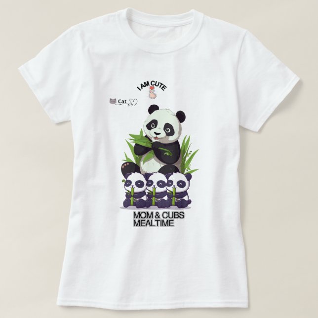 Cute Panda Mom T-Shirt – Adorable Mother’s Day Gif (Frente do Design)