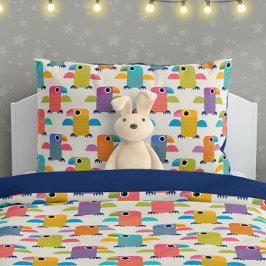 Cute Parrot Pattern on Cream