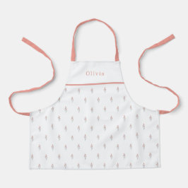 Cute Personalised Floral Botanical Pattern Apron