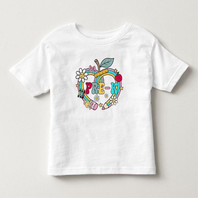 Cute Pre-K Toddler T-shirt (Frente)