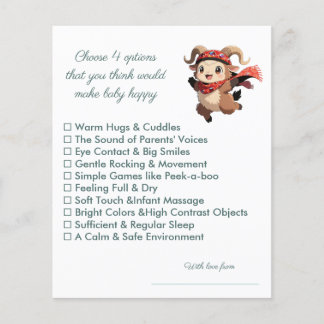 Cute Ram Baby Shower Happy Baby Game