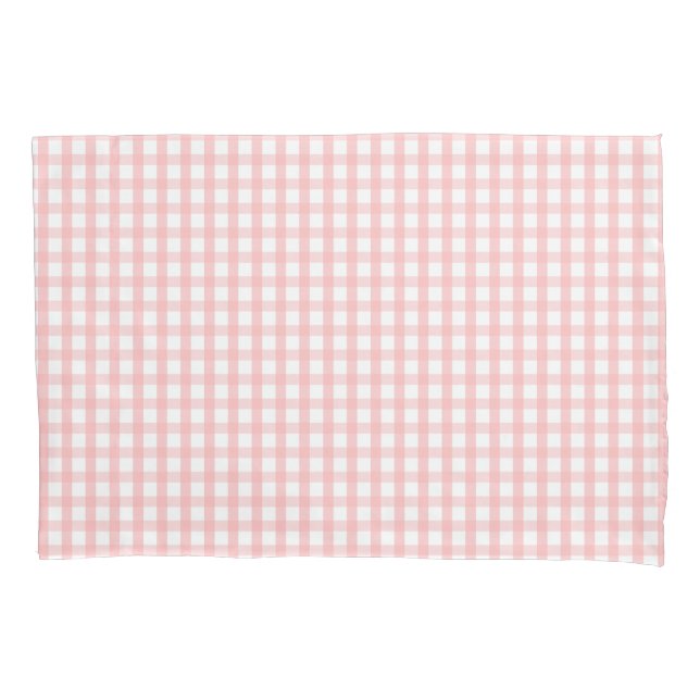 Cute Retro Pink Gingham Plaid pattern (Frente)