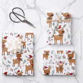 Cute Retro Reindeer Christmas