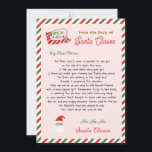 Cute Santa Clause Letter From Santa<br><div class="desc">Cute letter from Santa Holiday card. Letters from Santa are incomplete without a proper letterhead. Order an authentic handwritten letter from the North Pole. Santa's delight in the prospect of reaching out to your child to let them know whether they're on the naughty or nice list He'll make the experience...</div>
