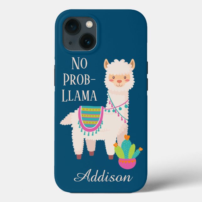 Cute Sem Nome Personalizado ProbLlama (Verso)