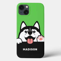 Cute Siberian Husky — capas de telefone