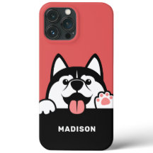 Cute Siberian Husky — capas de telefone