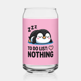 cute sleeping penguin, to do list nothing