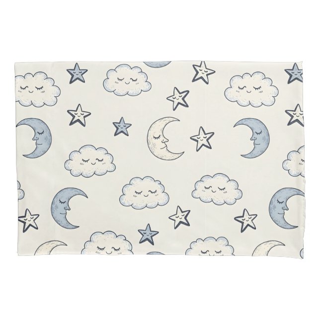Cute Sleeping Stars, Moons and Clouds (Frente)