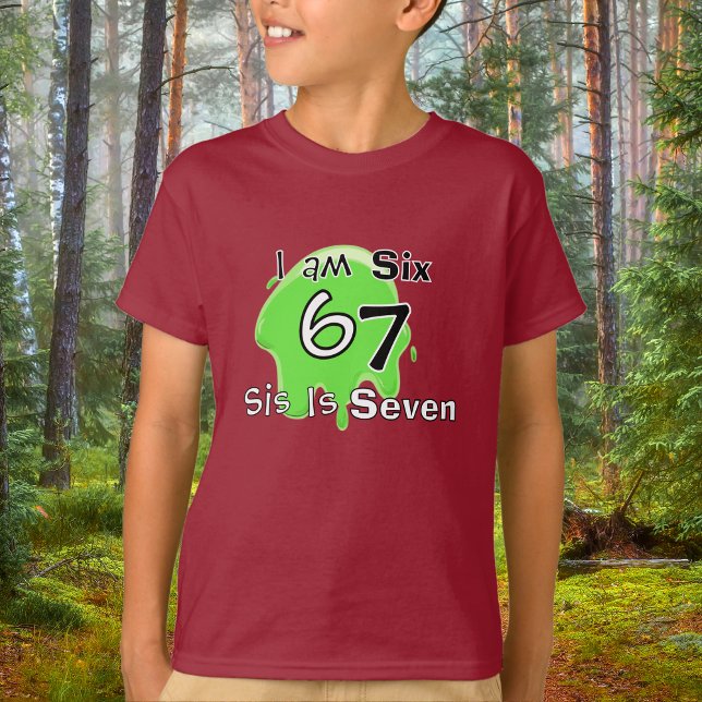 Cute Slime Green 6 7 Personalize  Kids T-Shirt (Criador carregado)