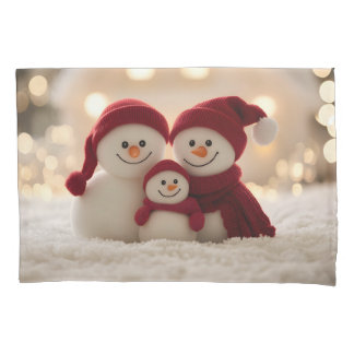 Cute Snowman Family Winter Christmas