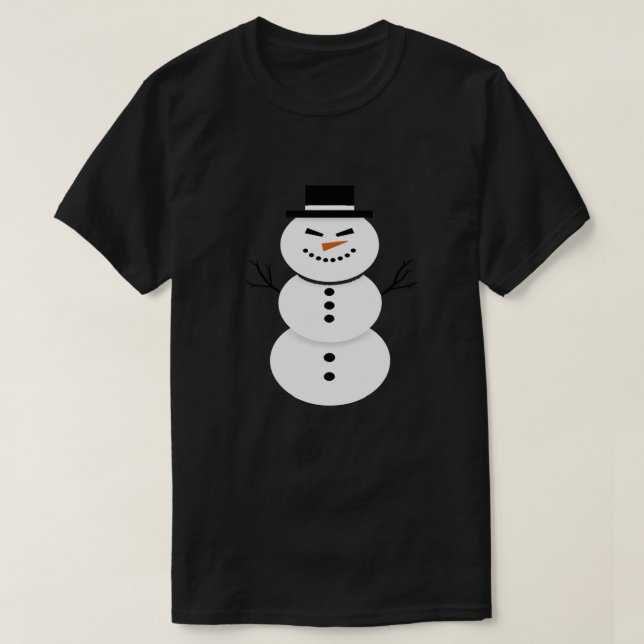 Cute Snowman T-Shirt  (Frente do Design)