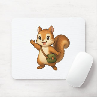 Cute Squirrel Mouse Pad – Okojo and Friends