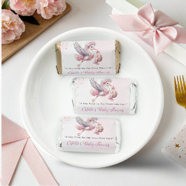 Cute Stork Baby Girl Shower _ Pink Theme 