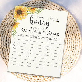 Cute Sunflower Bee Baby Shower